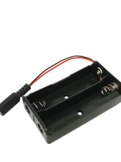 รางถ่าน(Battery Holder)18650 2 ก้อนแบบอนุกรม 7.4V ขั้วต่อ Jack DC 5.5x2.5 mm.