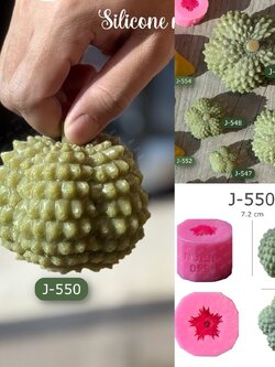 แม่พิมพ์ ลูกทุเรียน ลูกใหญ่ มีหนามเหมือนจริง ทำขนมได้ J-550