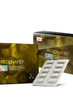 LAB R.M.S. REGENAPEP Enhancepep Tablets 60 tablets per pack บรรเทาอาการจากการอักเสบกล้ามเนื้อ ข้อต่อ Gout รูมาตอยส์ ด้วยเปปไทด์ธรรมชาติอย่างได้ผล มีความสุขกับการใช้ชีวิตมากขึ้น
