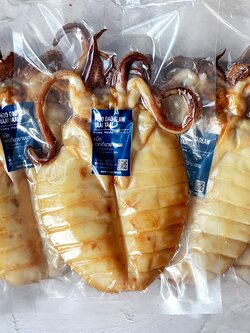 หมึกแดดเดียว สดปลอดสาร ทอดเสร็จ พร้อมส่ง ราคาถูก