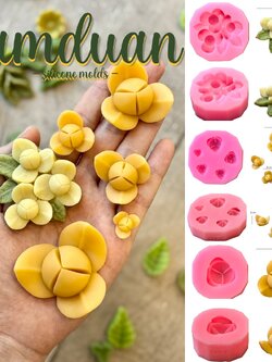 รวมแม่พิมพ์ขนม ดอกลำดวน มีหลายไซส์ ทำขนมได้