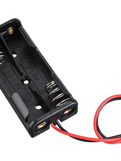 รางถ่าน (Battery Holder) ขนาด AAA 2 ก้อน 3V. แบบเปลือยไม่มีฝา