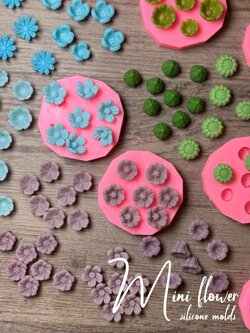 แม่พิมพ์ซิลิโคน ดอกไม้จิ๋ว สำหรับตกแต่ง น่ารักทุกลาย
