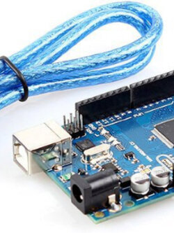 บอร์ดไมโครคอนโทรลเลอร์ Mega2560 พร้อม USB Cable (Arduino Compatible)