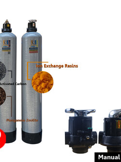 ถังกรองน้ำใช้ FRPขนาด 10x54 จุสาร50 ลิตร 2 ใบ ราคาพร้อมติดตั้ง