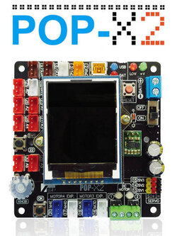 POP-X2 แผงวงจรควบคุมไมโครฯ C/C++ (เลิกผลิต)