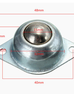 ล้ออิสระแบบโลหะ (Ball Wheel) ขนาด 48 mm.