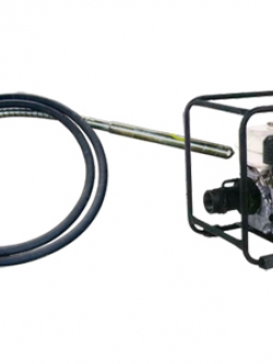 เครื่องจี้คอนกรีต แบบเครื่องยนต์ + สายจี้คอนกรีต