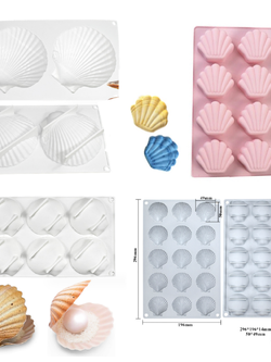 รวมแม่พิมพ์ซิลิโคน เปลือกหอย ทำสบู่ได้