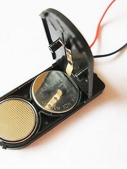 BATTERY HOLDER SOCKET รางถ่านกระดุม CR2032 ใส่ได้ 2 ก้อน 6V (ก้อนละ 3V) พร้อมสวิตช์