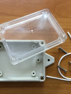 กล่องพลาสติกอเนกประสงค์กันน้ำ แบบฝาใส ขนาด(กว้างxยาวxสูง) 58x83x33 มม.