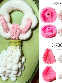 พิมพ์ขนม พวงมาลัย โซ่มาลัย หางดอกมะลิล้วน ลายคมมาก