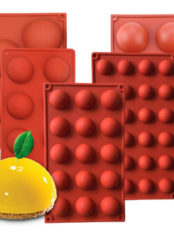 แม่พิมพ์ขนมซิลิโคน ครึ่งวงกลม ครบทุกไซส์ จิ๋ว เล็ก กลาง ใหญ่