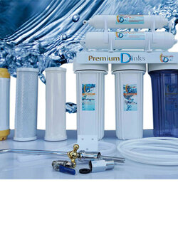 เครื่องกรองน้ำ 5 ขั้นตอน เซรามิค ยี่ห้อPremiumDrinks