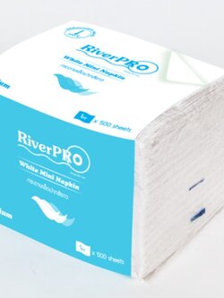 กระดาษเช็ดปาก RiverPro Mini Napkin White