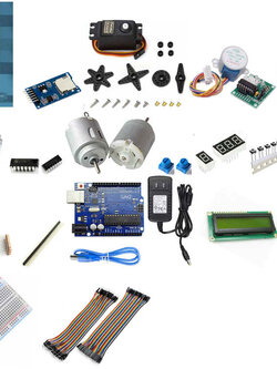 ชุดอุปกรณ์พื้นฐานสำหรับเรียนรู้ Arduino UNO เบื้องต้น พร้อมหนังสือภาษา C For Arduino