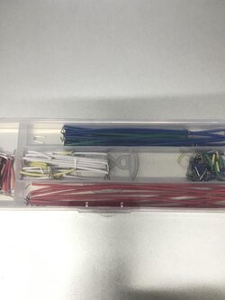 สายไฟต่อวงจรทดลองขนาดต่างๆจำนวน 140 ชิ้น พร้อมกล่องพลาสติก (140pcs Jumper Wire Kit with Box) 22 AWG