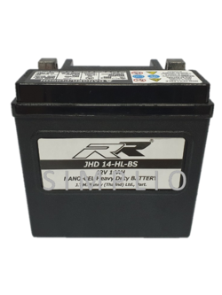 RR Battery JHD14-HL-BS (12V 14AH) NANO-GEL Heavy Duty แบตเตอรี่สำหรับมอเตอร์ไซค์ (แบตมอไซ)