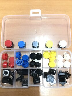 สวิตช์กดติดปล่อยดับพร้อมปุ่มกด ขนาด 12X12X7.3 มม. 4 Pin