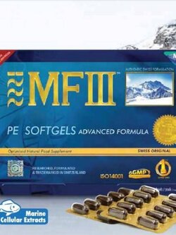 MF3 PE Softgels AF with Marine Cellular Extracts is an outstanding anti-aging health supplement [SWISS MADE]
