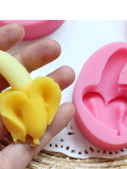 พิมพ์ขนม กล้วยปอกเปลือก น่ารัก ลายคม F-18