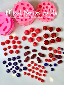 แม่พิมพ์ขนม ผลไม้ จิ๋ว ซิลิโคน ทำวุ้น ลูกอม