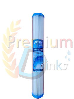 ไส้กรองจีบ 20 นิ้ว 5ไมครอน ยี่ห้อ star pure