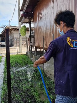 ถังกรองน้ำไฟเบอร์ ขนาด 50ลิตร พร้อมชุดดักตะกอน 5 ไมครอน โรงเลื่อยจักรชัยนำแสง จ.นนทบุรี