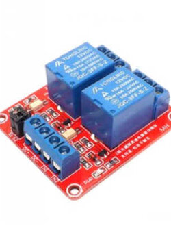 บอร์ด Relay12v. 2 ช่อง แบบ Active Hight/Low 10A 250V