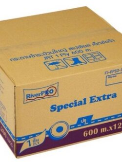 กระดาษชำระม้วนใหญ่ RiverPro JRT Special 1 ชั้น 600 เมตร (ปรุ)