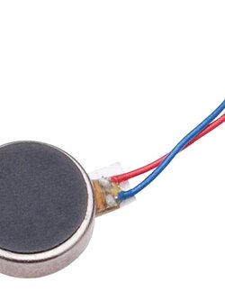 มอเตอร์สั่นขนาดเล็กทรงเหรียญแบน 3V (Coin Flat vibrating micro motor 3V)