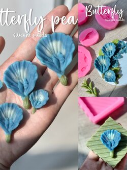 รวมแม่พิมพ์ ดอกอัญชัญ มีหลายไซส์ ทำขนมได้