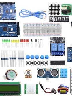 ชุดทดลองเริ่มต้นเรียนรู้ UNO R3 & MEGA2560 Starter Kit พร้อมกล่องเก็บอุปกรณ์ Uno & MEGA2560