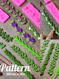 รวมแม่พิมพ์ขนม เส้นตกแต่ง เส้น ใบไม้ ตกแต่งหน้าเค้ก