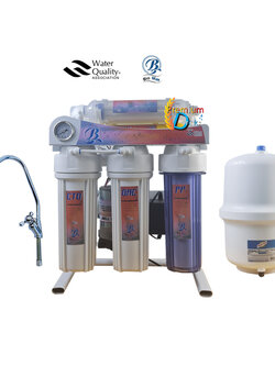 เครื่องกรองน้ำ7ขั้นตอนระบบRO75GPD-น้ำแร่ เฟรมตั้ง