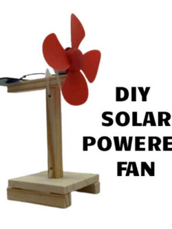 AppSoftTech ชุด D.I.Y. พัดลมพลังงานแสงอาทิตย์ ของเล่นแบบจำลองวิทยาศาสตร์ (Model Building Kit - D.I.Y. SOLAR POWER FAN - STEM TOYS) Solar