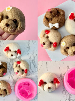 พิมพ์ขนม หน้าน้องหมา 4 แบบ น่ารักมาก