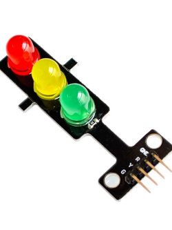 โมดูลLED ขนาด 8 มม. 3 สีแบบไฟจราจร 5V (Traffic Light LED Module for Arduino)