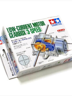 TAMIYA#70203 ชุดเฟืองขับมอเตอร์ไฟตรงพลังงานต่ำ 3 อัตราทด Low-Current Motor GearBox(3 Speed) จาก TAMIYA