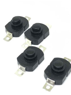 สวิทช์ปุ่มกด 2 ขา(ราคาต่อ 1 ตัว) ขนาด 17 x 12 x 9.5 มม. (Flashlight Push Button Switch)