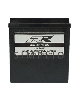 RR Battery JHD30-HL-BS (12V 30AH) NANO-GEL Heavy Duty แบตเตอรี่สำหรับมอเตอร์ไซค์ (แบตมอไซ)