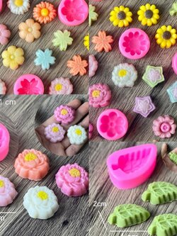 พิมพ์อะลัว พิมพ์ขนม ดอกไม้น่ารัก ขนาด 3 cm