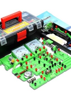 ชุดทดลองพื้นฐานฟิสิกส์ วงจรไฟฟ้าและแม่เหล็กสําหรับห้องเรียนSTEM Science Lab Basic Kit