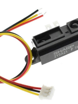 โมดูลวัดระยะทางแบบอินฟราเรด รุ่น GP2Y0A21YK0F วัดระยะ 10 - 80 เซนติเมตร