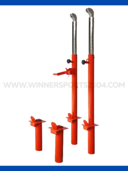 เสาวอลเลย์บอลและตะกร้อ(แบบพิเศษอย่างดี) แบบฝังพื้น ชุดเฟืองโลหะ (พร้อมปลอกเหล็ก) | WINNER