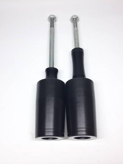 กันล้มข้าง Z650 Ninja650 2018 up แบร์นMarina กันล้มผลิตจากอลูมิเนียมนำเข้า เกรด6061T651 และPOM(65) สีดำ