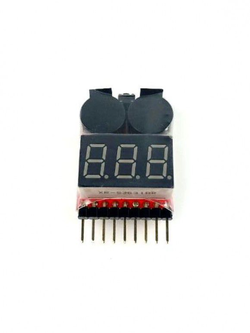 เครื่องวัดแบตเตอรี่ Li-Po พร้อมแจ้งเตือน