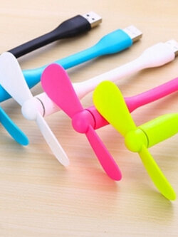 USB Fan พัดลมUSB ขนาดจิ๋ว แบบยืดหยุ่นได้ (ราคาต่อชิ้น)