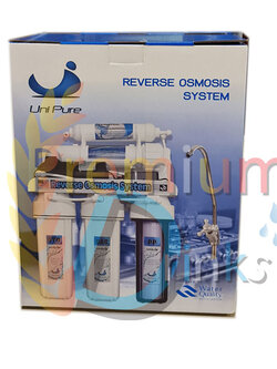 เครื่องกรองน้ำดื่ม5ขั้นตอนระบบRO180GPDรุ่นติดผนังยี่ห้อ ยูนิเพียว
