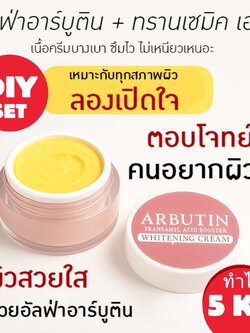 22950 ชุดทำ ครีมหน้าขาวใส อัลฟ่าอาร์บูติน-ทรานซามิคเอซิด-5kg